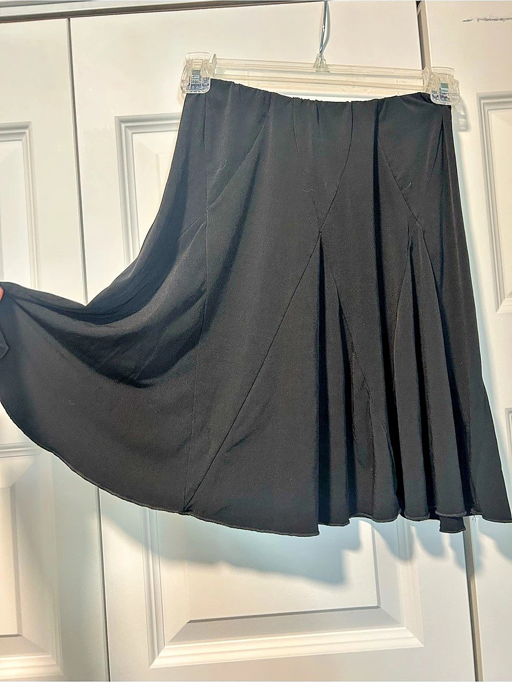 Amy Byer Black Flared Mini Skirt Like New